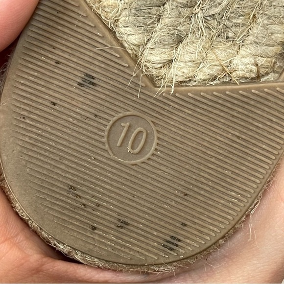 Marc Fisher Black Venita Buckle Espadrille Slide Sandal Size 10 Women - Picture 11 of 11